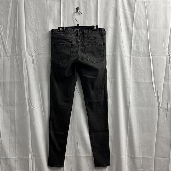 4th and Bleeker for Billabong 2013 black lace up low rise skinny jeans Size 28 - Picture 4 of 9